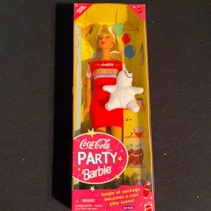 coca cola 1998 party barbie